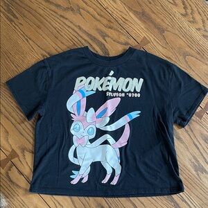 Pokémon Hybrid Apparel Black Pokémon Sylveon Kids T-Shirt size XL
